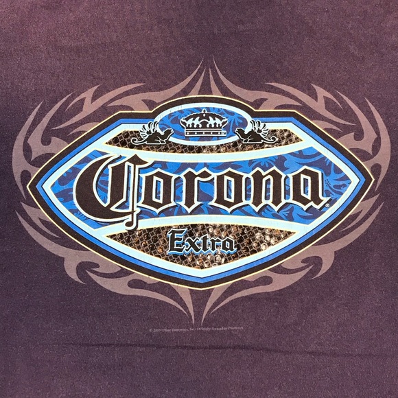 Delta Pro Weight Men’s 2003 Vintage Tribal Corona Extra Beer Promo T-Shirt Sz L - Picture 3 of 10